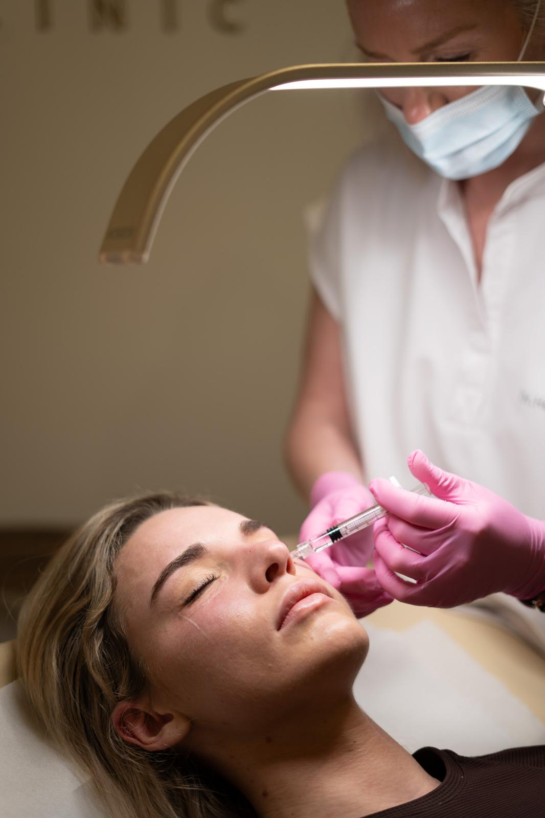 Add volume to your cheeks, lifting them for a defined look with Cheek Fillers by Dr Hhelen McIver